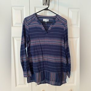 Old Navy cotton tunic, navy, red, white